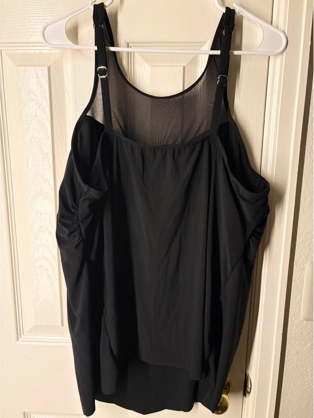 Women’s Swim Suit Top Sheer Mesh Detail Size XXL